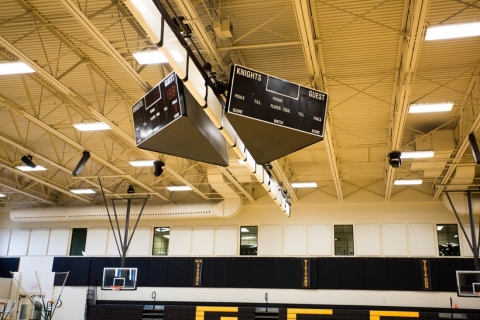 Roll-Up Gym Divider Curtain