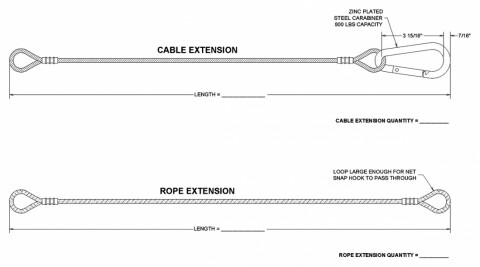 Volleyball Net Extensions