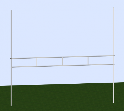 2-3/8” Football/Soccer Goal Post Combo System